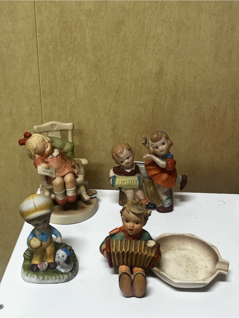 Vintage Children ceramic Figurines Hummel Enesco Japanese
